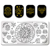 Stamping Template #2 - Mixed Art Theme | 6 Patterns To Choose From!